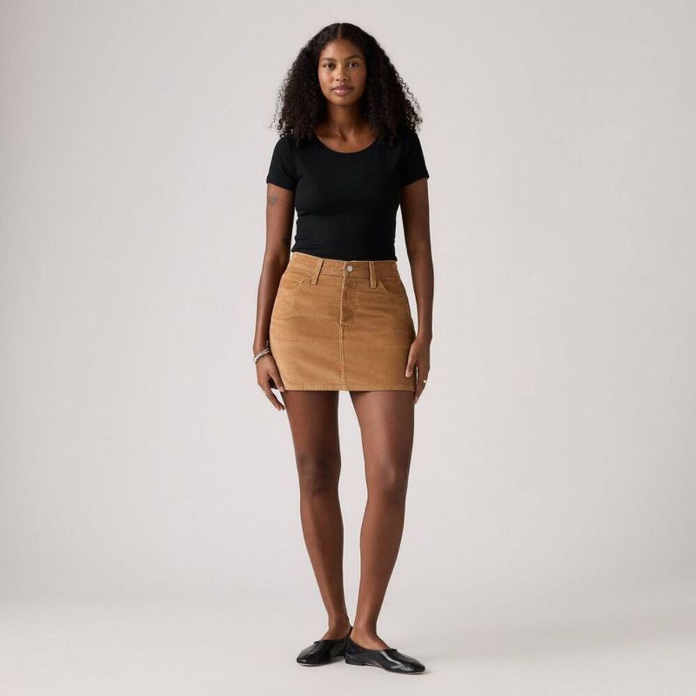 Levi's Women's Icon Mini Skirt - Sweet Honey Cord 30